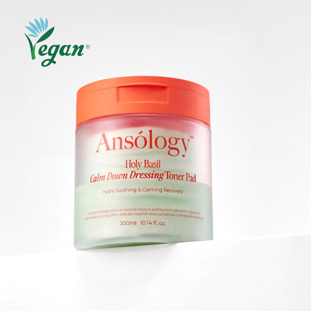 Pads apaisants imbibés Ansólogy, lotion tonique coréenne