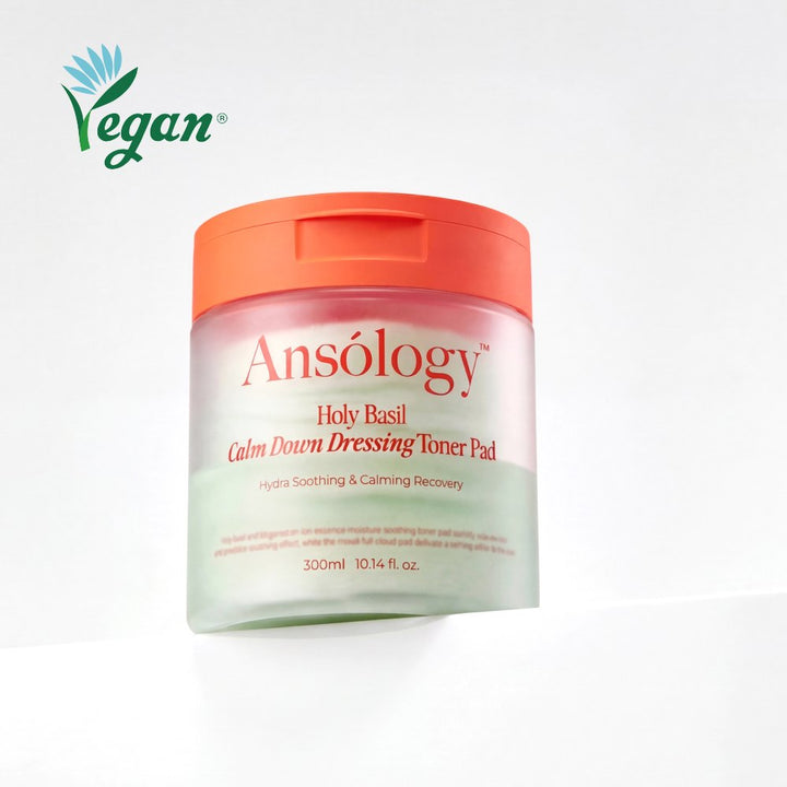 Pads apaisants imbibés Ansólogy, lotion tonique coréenne