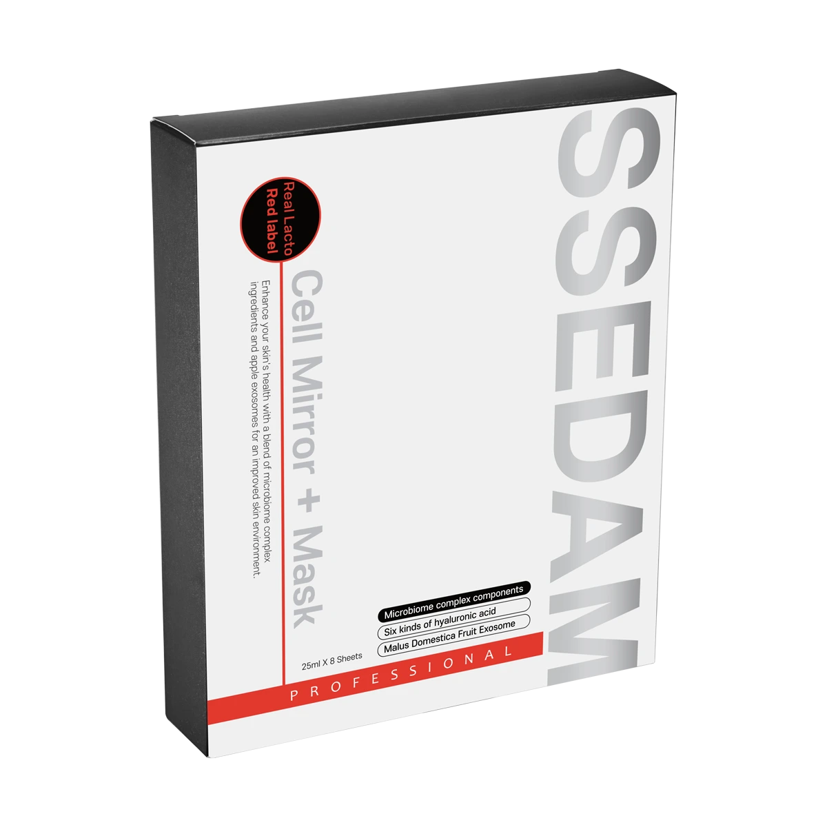 L'innovation textile au service de votre peau : le masque SSEDAM® en fibre de hêtre diffuse un complexe puissant de Bakuchiol et Resvératrol pour un effet repulpant et anti-rides.