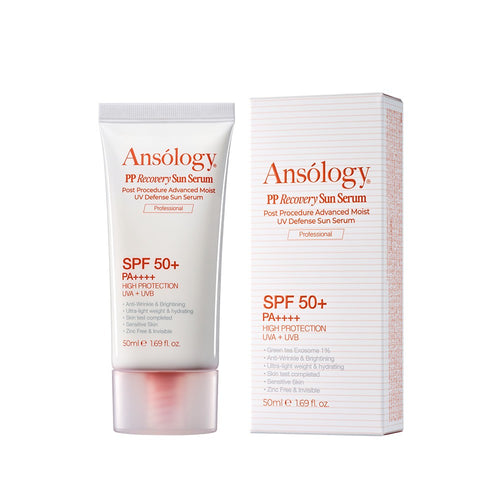 Crème Solaire PP Sun Serum Ansólogy — tube et boîte