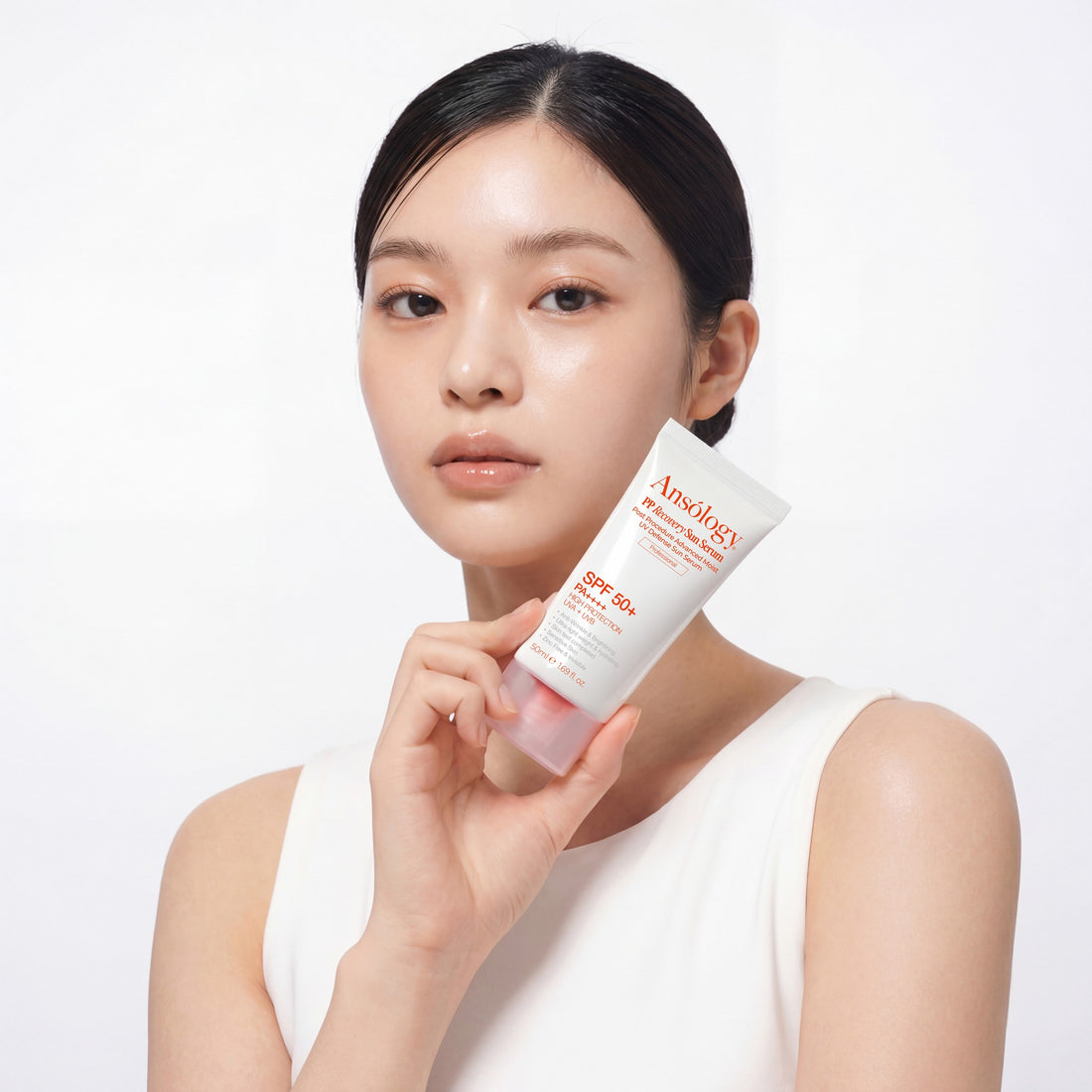 Crème Solaire PP Sun Serum Ansólogy — application