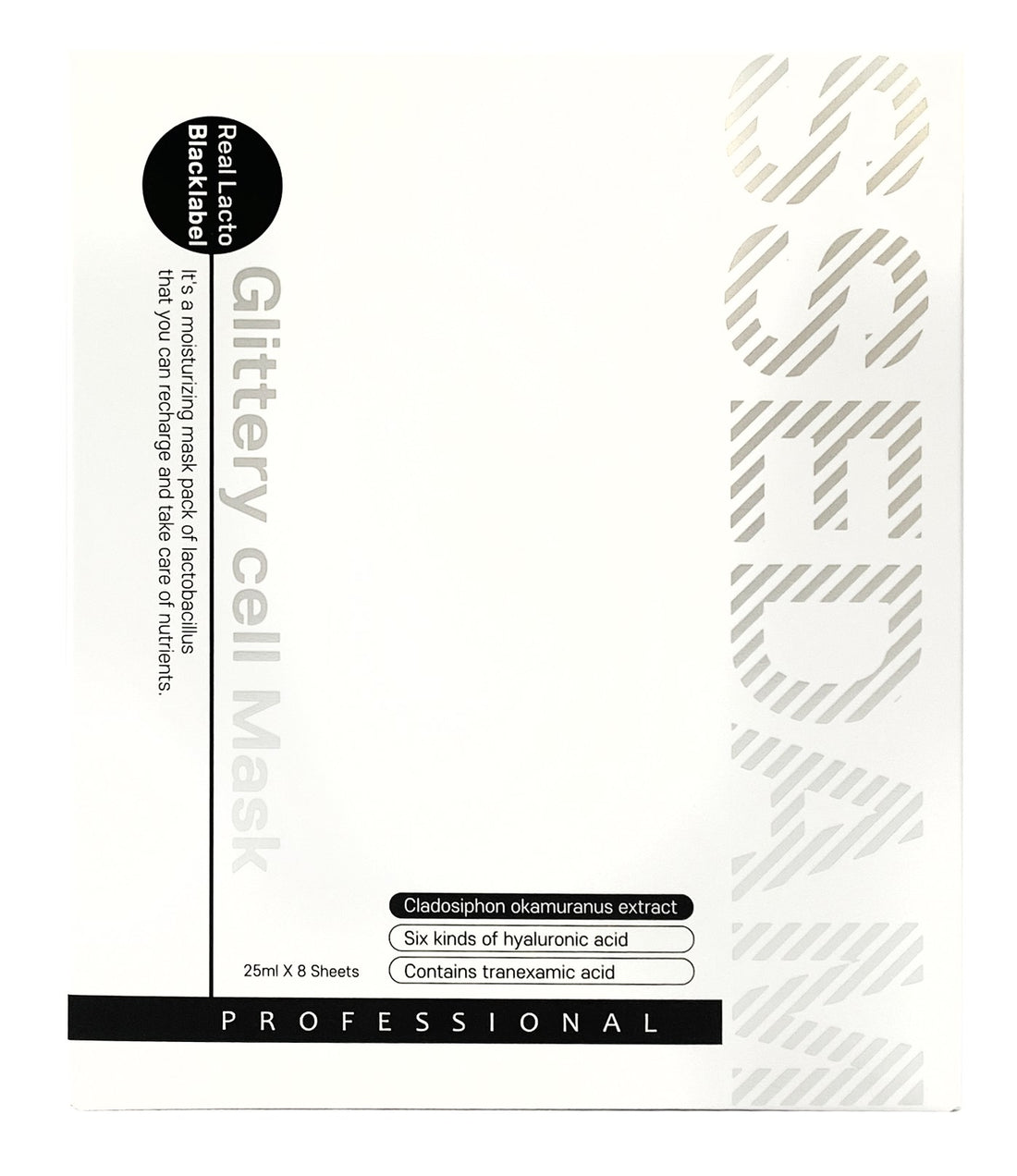 Masque Illuminateur Glittery SSEDAM — boîte face avant